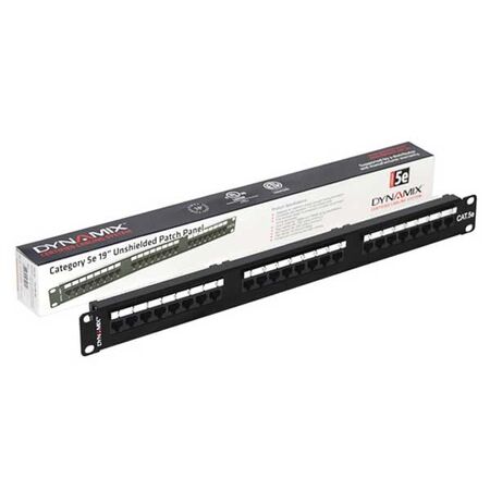 24-PORT CAT5E 8P8C PANEL, 110 TERMINATION, 1RU LABELLING KIT