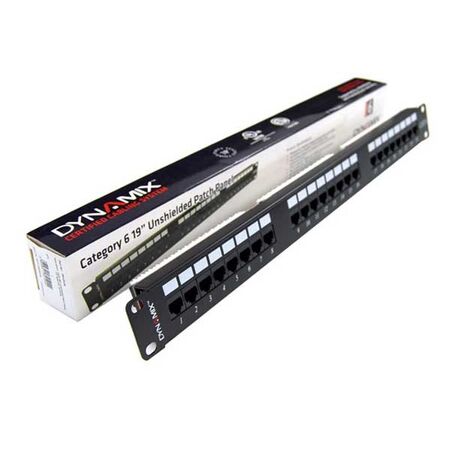 24-PORT CAT6 8P8C PANEL, 110 TERMINATION, 1RU LABELLING KIT