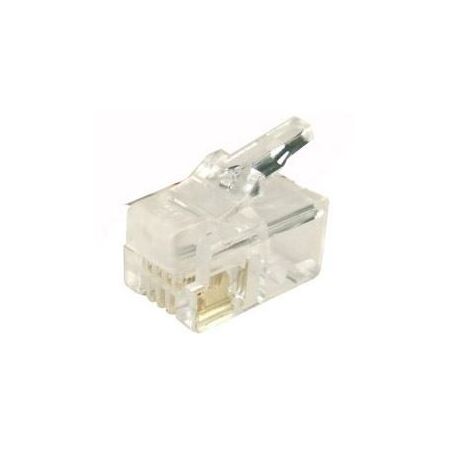 RJ MODULAR PLUG, 4P4C MULTISTRAND, [20] PACK
