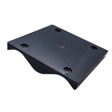 CORRUGATED MOUNTING BLOCK BLACK, 122mm X 122mm