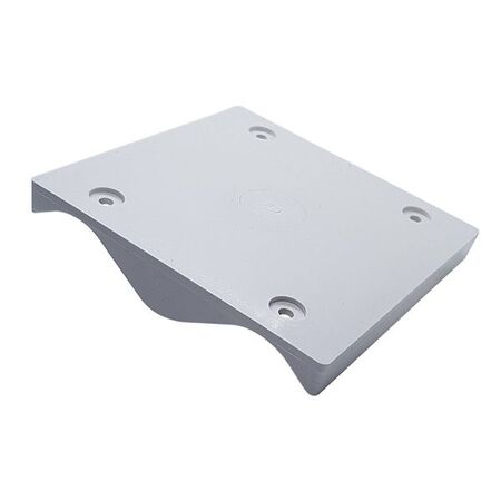 CORRUGATED MOUNTING BLOCK LIGHT GREY, 122mm X 122mm