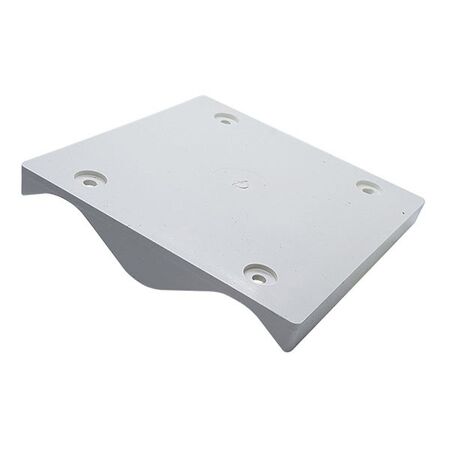 CORRUGATED MOUNTING BLOCK WHITE, 122mm X 122mm
