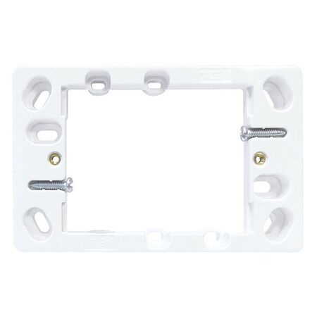 MOUNTING BLOCK,SHALLOW WHITE 18mm (20)