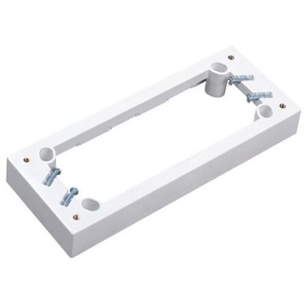 MOUNTING BLOCK, QUAD, WHITE 25mm (5)