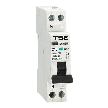 RESIDUAL CURRENT BREAKER, RCBO 1 POLE, 4.5KA, 32A, DIN,A TYPE