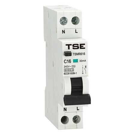 RESIDUAL CURRENT BREAKER, RCBO 1 POLE, 6KA, 25A, DIN, A TYPE