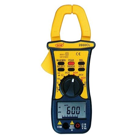 CLAMP METER, 600A AC/DC CATIII 600V