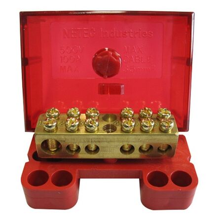 ACTIVE BAR 1 x 35mm2 5 x 16mm2, TUNNELS, RED