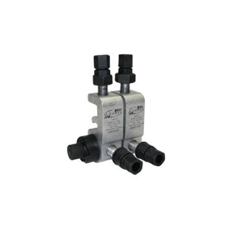 IPC BARE ALUMINIUM DOUBLE BOLT MAIN 16-210mm2, TAP 6-35mm2