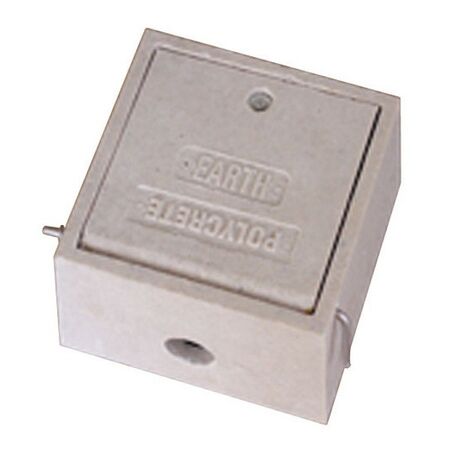 EARTH ROD CONN. BOX POLYMER