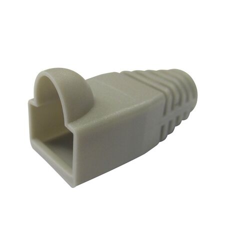 STRAIN RELIEF BOOT, RJ45 GREY, [20] PACK