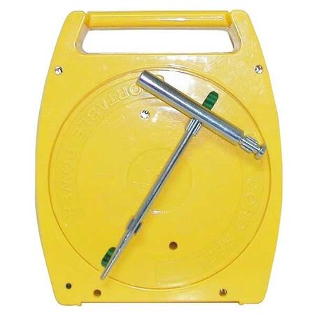 EARTH WIRE REEL W/50m FLEXIBLE CABLE, 2 CLIPS + EARTH STAKE