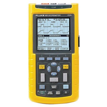 OSCILLOSCOPE, HAND HELD 20MHz INDUSTRIAL SCOPEMETER