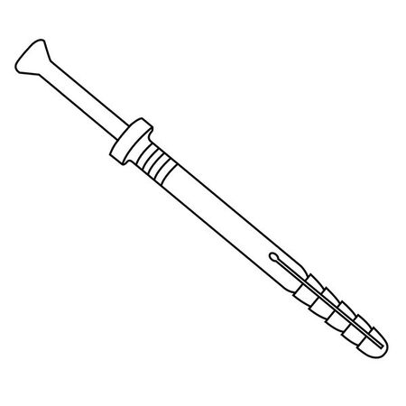 NYLON ANCHOR, 6 x 40mm INSTALLATION HOLE 6mm [200]