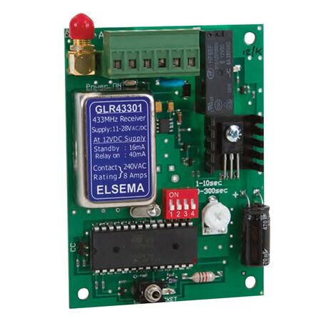 RECEIVER G LINK 433MHz 1 CH RELAY OUTPUT CASE 11-28V AC/DC