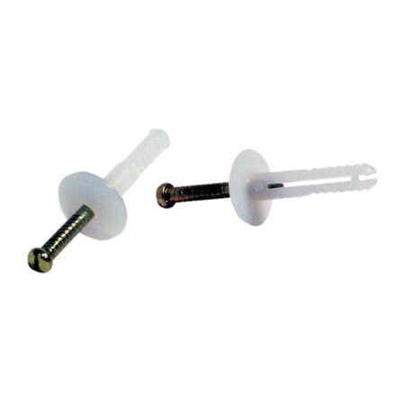 NYLON ANCHOR, MUSHROOM HD 6.5 x 25mm, HOLE 6.5mm [200]