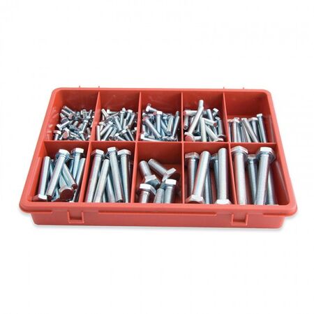 BOLTS, HEXAGONAL, MASTER PACK 145 PCS, ASSORTED
