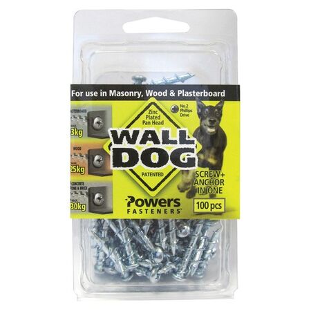 WALL DOG, PAN HEAD 32mm CHROME [100]