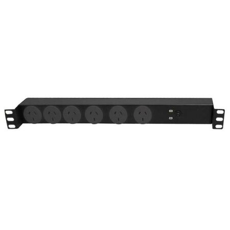 POWBOARD RACK MOUNT 6 WAY WITH IEC LEAD