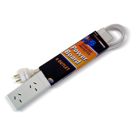 POWERBOARD, 6 OUTLET OVERLOAD PROTECTED