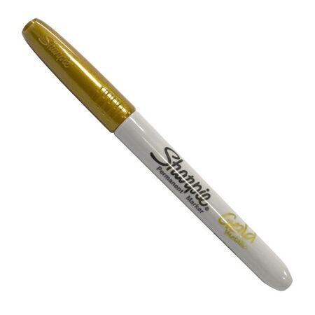 SHARPIE FINE POINT MARKER 1mm TIP, METAL GOLD