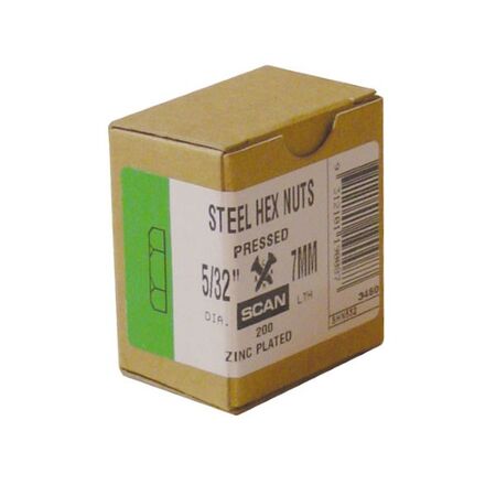 NUTS HEX PRESSED 5/32 Z/P [200]