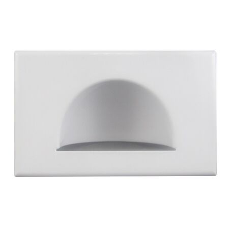 WALL PLATE, BULL NOSE, REVERSE WHITE