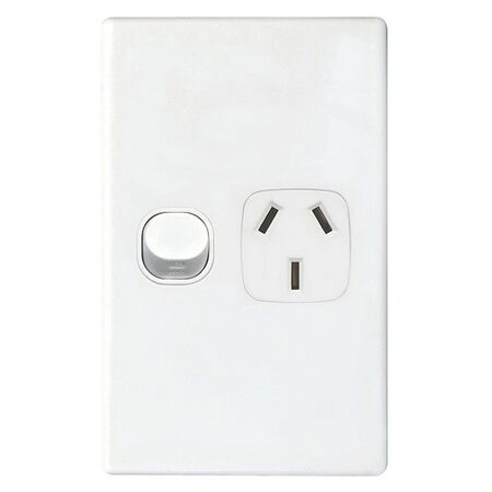 POWER POINT, SINGLE, 10A A SERIES, VERTICAL