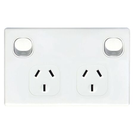 POWER POINT, DOUBLE, 15A A SERIES