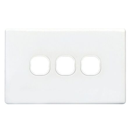 SWITCH PLATE ONLY, NO MECHS 3 GANG WITH COVER