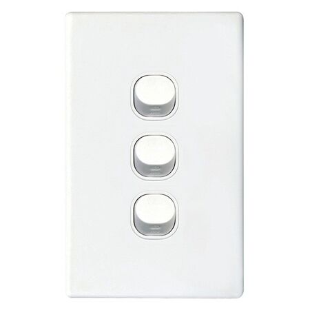 SWITCH, 16A, TWO WAY, 3 GANG VERTICAL