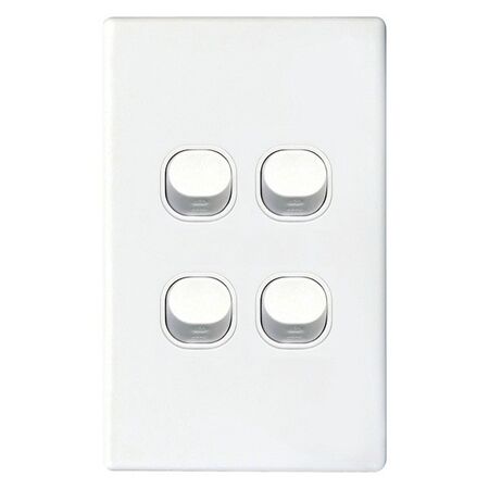 SWITCH, 16A, TWO WAY, 4 GANG VERTICAL
