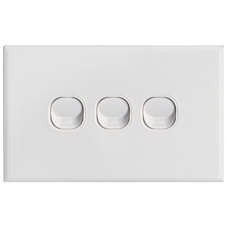 SWITCH, SLIM,HORIZONTAL,3 GANG 16A, TWO WAY