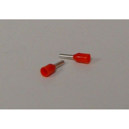 TERMINAL BOOT LACE 1mm2 RED [100]