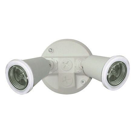 TWIN PVC LAMPHOLDER PACK WHITE