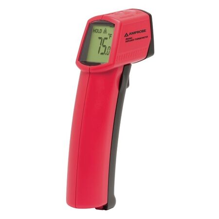 IR THERMOMETER,-18 TO 400C P/GRIP, LASER POINTER, B/LIGHT