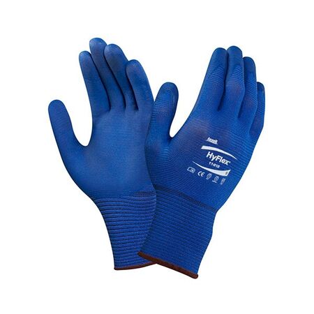 GLOVES, HYFLEX NYLON LINER NITRILE PALM, GEN PURP SIZE 11
