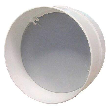 BACK-DRAFT DAMPNER, IN-LINE PLASTIC, 125mm