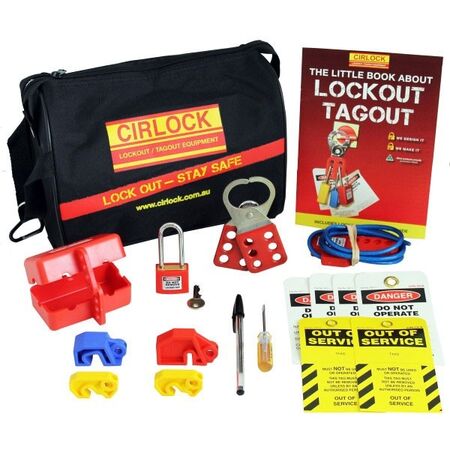 CONTRACTORS LOCKOUT KIT W/BAG STANDARD SIZE