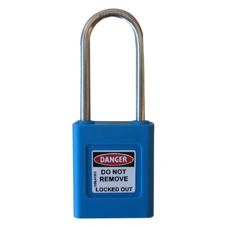 COLOUR CODED PADLOCK BLUE NEW OR EXISTING MASTERKEY