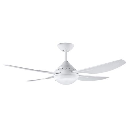 CEILING FAN, 48in 4 ABS BLADED RUSSELL, + CCT LED 18W, WHITE