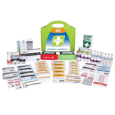FIRST AID KIT, R2, PLUMBERS & GASFITTERS KIT, PLASTIC PORT