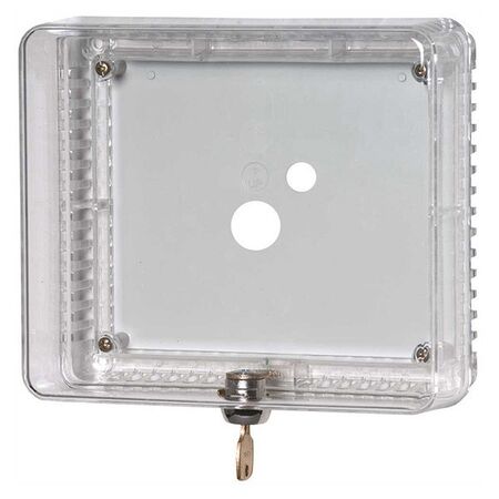 TSTAT GUARD MEDIUM CLEAR PLASTIC COVER + RING BASE