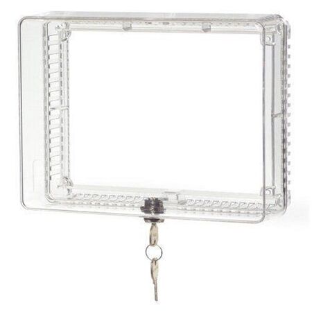 TSTAT GUARD LARGE CLEAR PLASTIC COVER + RING BASE