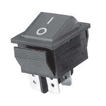 ROCKER ILLUM ON-OFF DPST 15A RED 'S6'