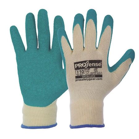 GLOVES, DIAMOND GRIP - SIZE 9 PROSENSE, KNITTED POLY/COTTON