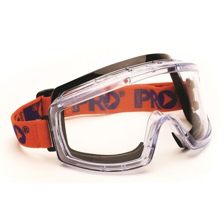 GOGGLES, CLEAR MED IMPACT, CHEMICAL, ANTI-FOG