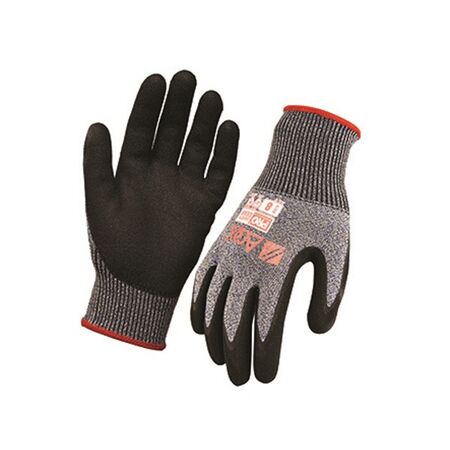 GLOVES,ARAX WETGRIP, LV5 CUT RESIST, NITRILE DIPPED,SIZE 10