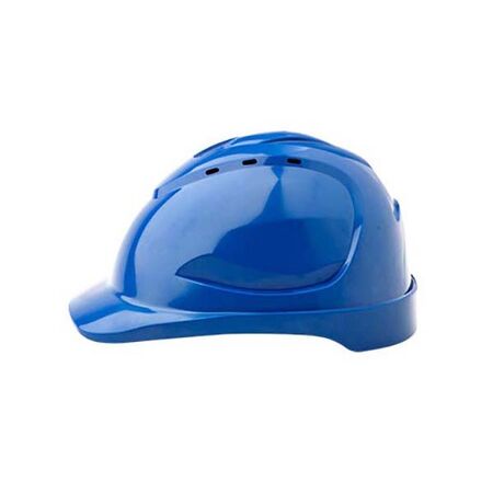 HARD HAT, 6 POINT, VENTED LOW PROFILE, BLUE