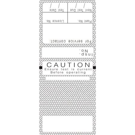 NSW T/TAGS, S/LAMINATING RECT WHITE (MAY & DEC) [100]